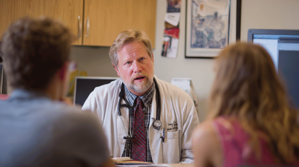 Physician discusses Medicare changes 2026 with adult family members