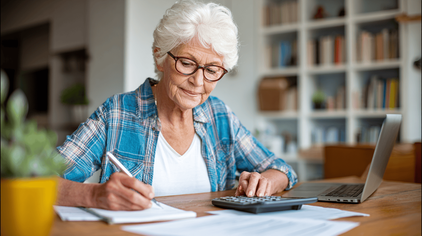 An older female adult is completing  her Social Security earnings test 2025