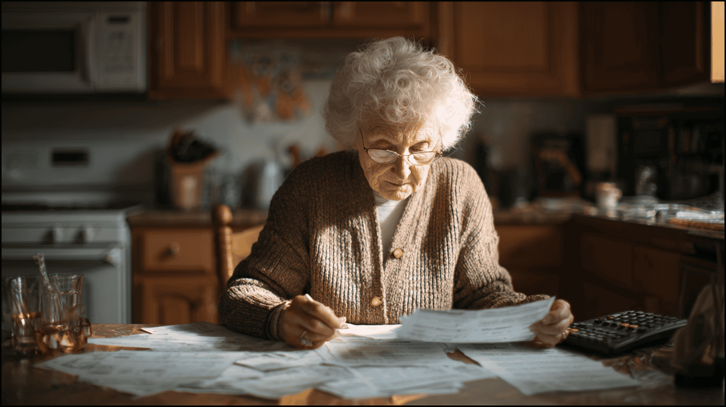 An older female adult is completing  her Social Security earnings test 2025
