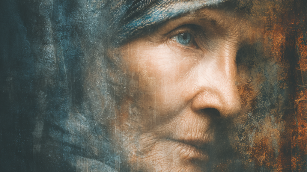 Elderly woman looking thoughtfully out a window, reflecting on memory concerns